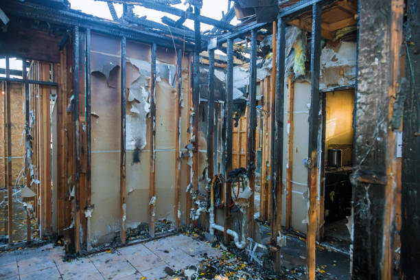 Professional Fire Damage Repair technician working in French Camp, CA